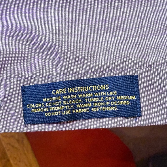 Croft & Barrow Men's Lavender Dress Shirt size 15.5 32/33 - Picture 3 of 6